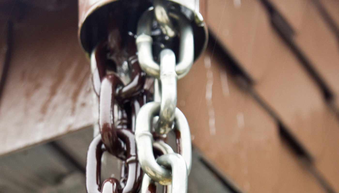 Chaînes de Pluie a une solution originale pour la gestion des eaux pluviales !