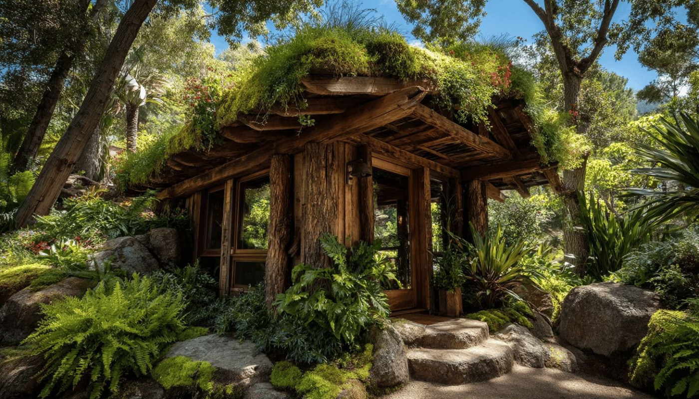 Toiture végétalisée pour abris de jardin intégration écologique et avantages thermiques